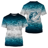 T-shirt Pêcheur du Bar Aquatique - Confort Respirant et Écologique - Cadeau Original Pêcheur - CTS20052223 T-shirt All Over Col Rond Unisexe