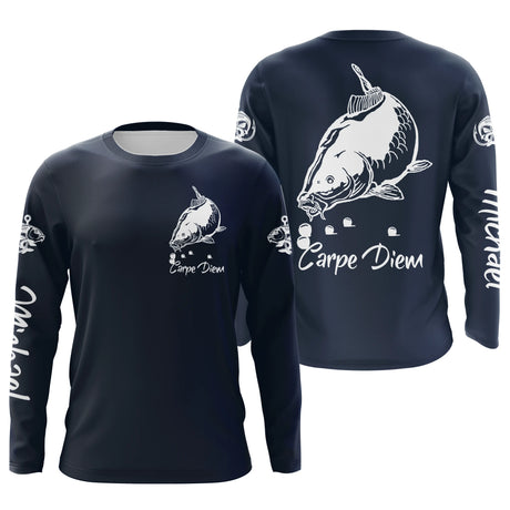 Personalisiertes Karpfenangel-T-Shirt, ideales Fischergeschenk, Carpe Diem - CT21072215