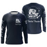 Personalized Perch Fishing T-shirt, Ideal Fisherman Gift, Anti-UV Clothing Navy Blue - CT21072221