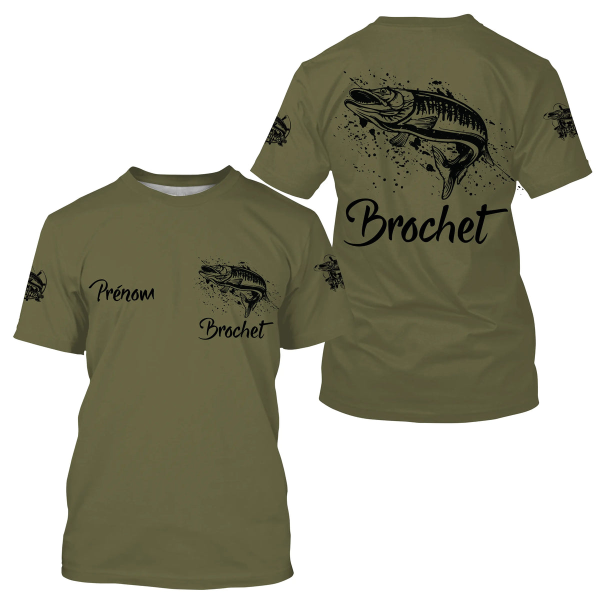 T-shirt da pesca al luccio, regalo originale per pescatori, abbigliamento personalizzato per la pesca - CT21122228