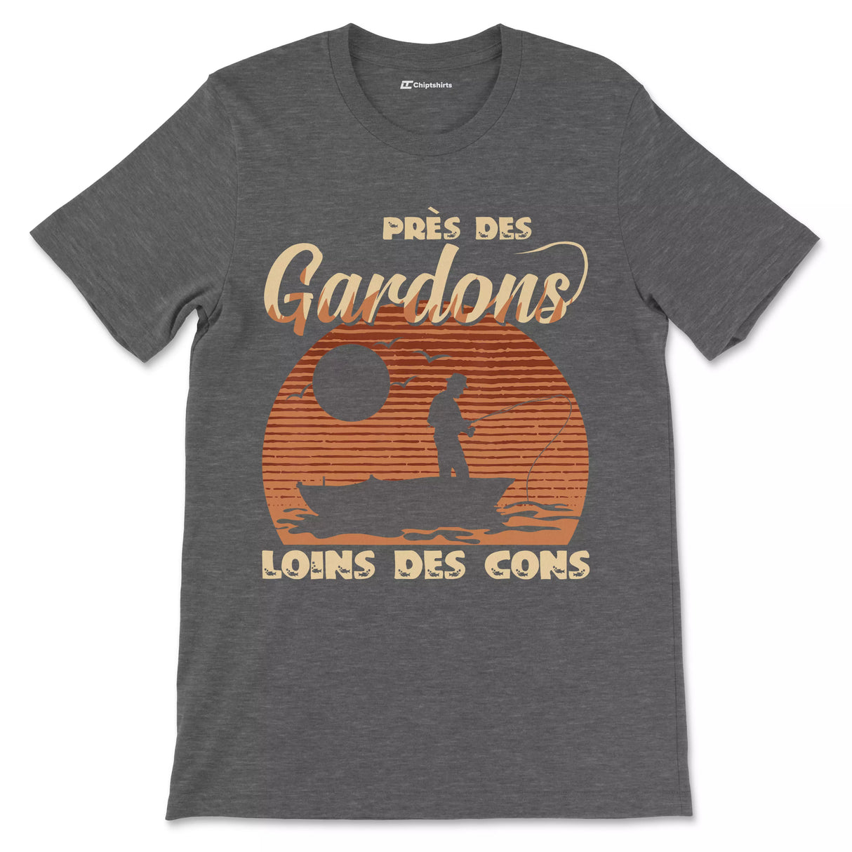 Herren-Fischer-Humor-Geschenk, Kakerlakenfischen, lustiges Fischer-T-Shirt, nah an den Kakerlaken, weit weg von den Arschlöchern