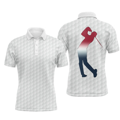 Polo De Golf, Cadeau Idéal Pour Fans De Golf, Polo de Sport Homme et Femme, Motifs Balle de Golf, Golfeur - CT26052207 - Polo Homme