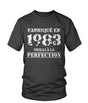 Cadeau Anniversaire, Fête d'Anniversaire, Fabriqué En 1983, Vieilli À La Perfection - VEAGFE1983 T-shirt Col Rond