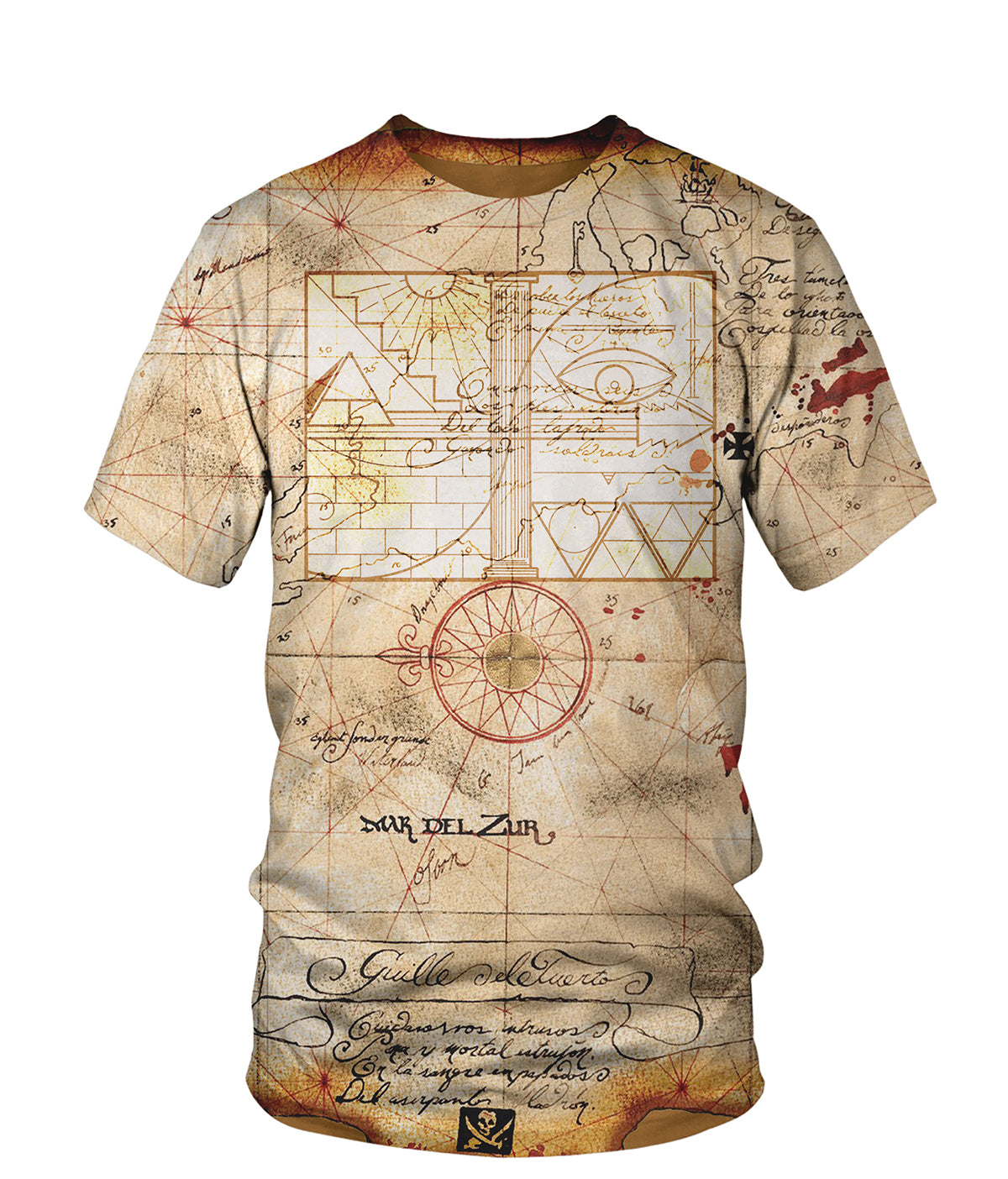 Treasure Map, Treasure Hunt, Pirate Treasure, Blackbeard, Adventure, Secret, Mystery T Shirt - VECHTR001